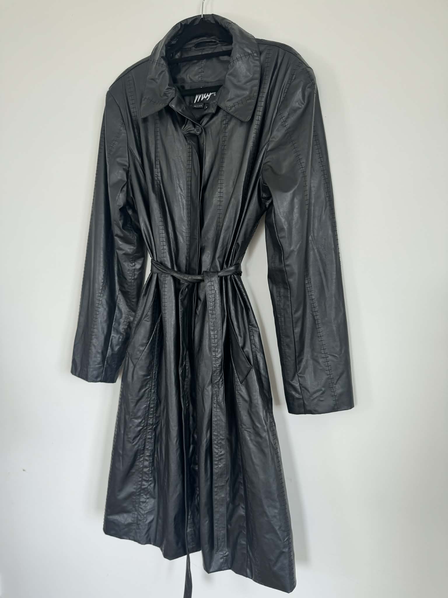 Max Faux Leather Trench (Size 12 - 14)