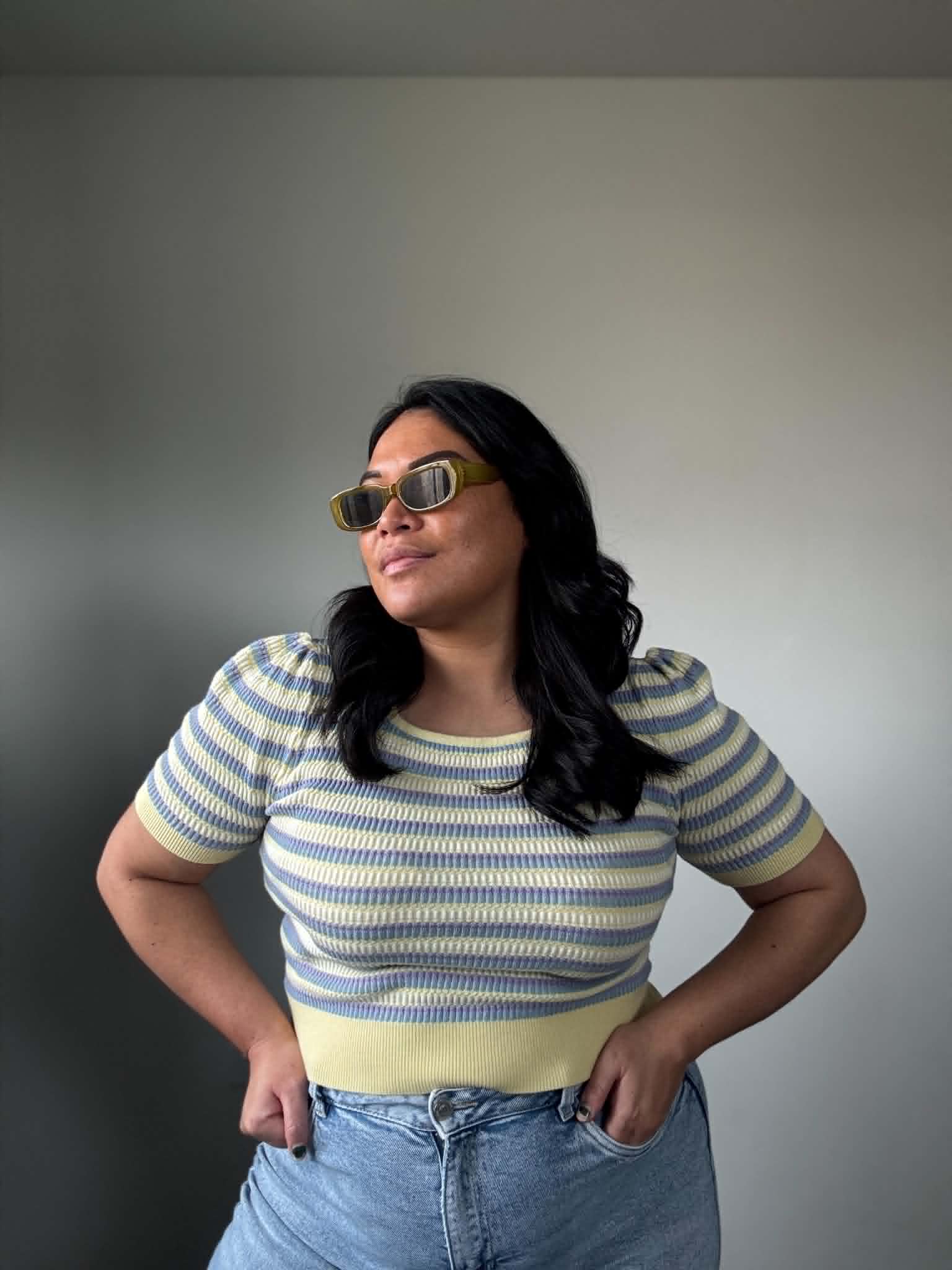 The Lute Ribbed Cropped Top (Size 10 - 12)